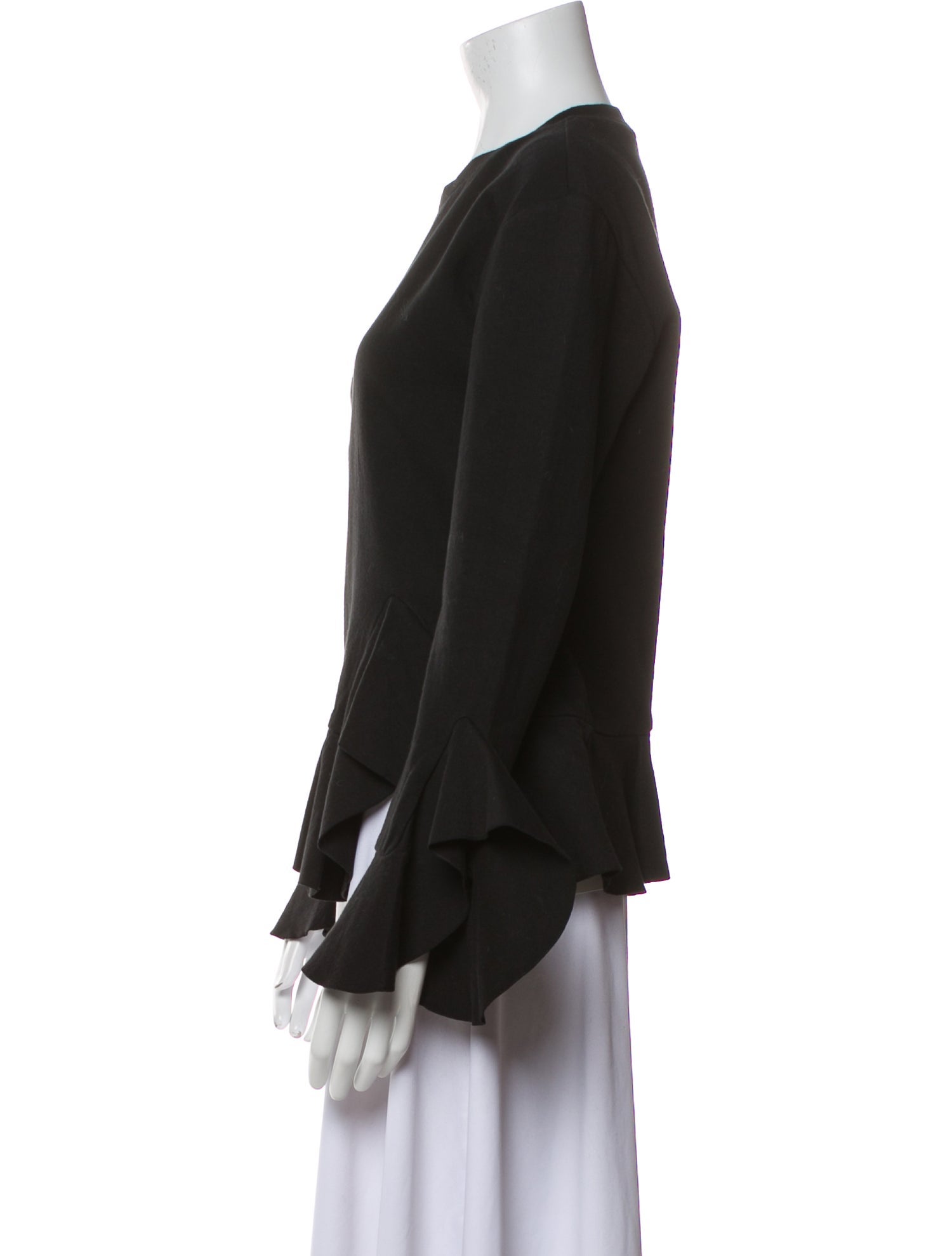 Goen.J Crew Neck Long Sleeve Blouse